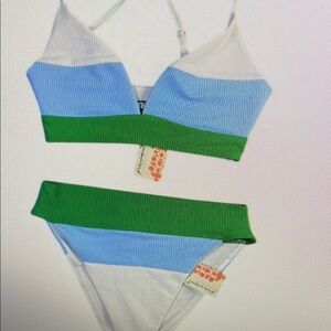 Kids Color Block One Piece Swimsuit